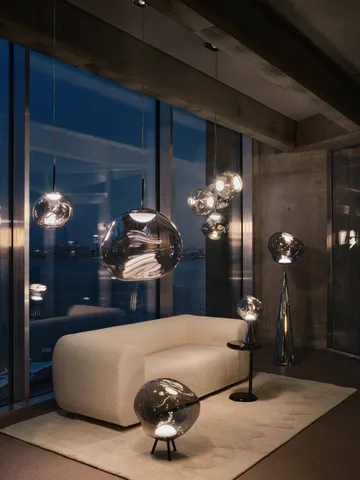 Lampa wisząca Melt LED - Nikiel - Tom Dixon