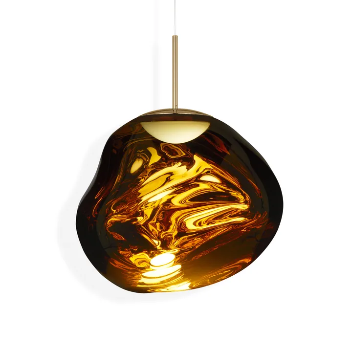 Lampa wisząca Melt LED - Złoty, medium 50x50 cm - Tom Dixon