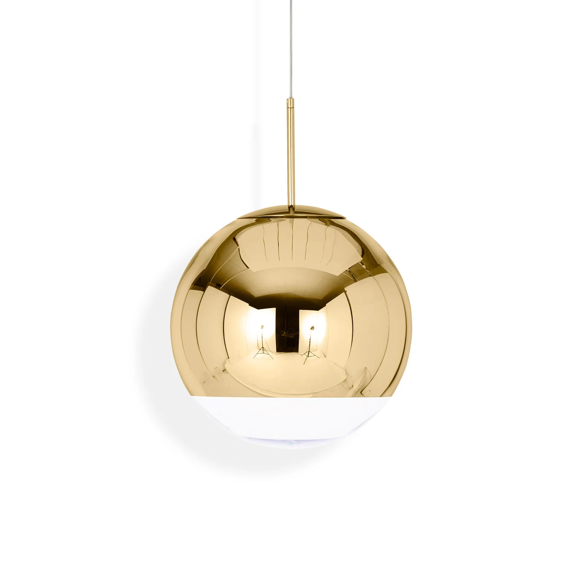 Lampa wisząca Mirror Ball LED Ø40 cm, Złoty Tom Dixon