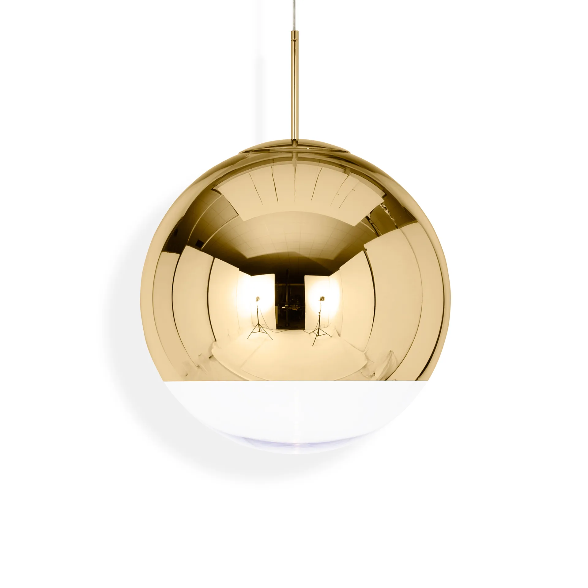 Lampa wisząca Mirror Ball LED Ø50 cm, Złoty Tom Dixon