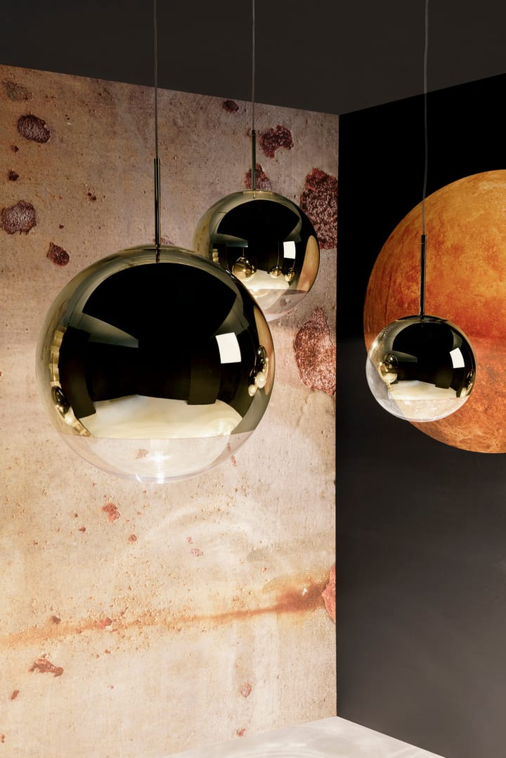 Lampa wisząca Mirror Ball LED Ø50 cm, Złoty Tom Dixon