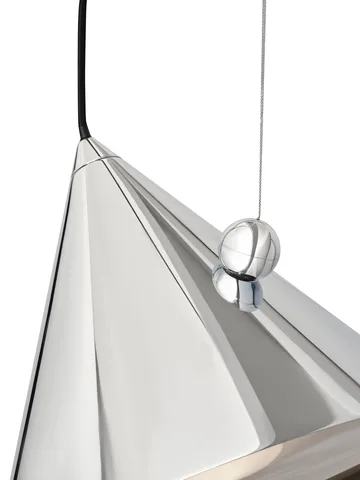 Lampa wisząca Pose - Silver, Ø25x24,5 cm - Tom Dixon