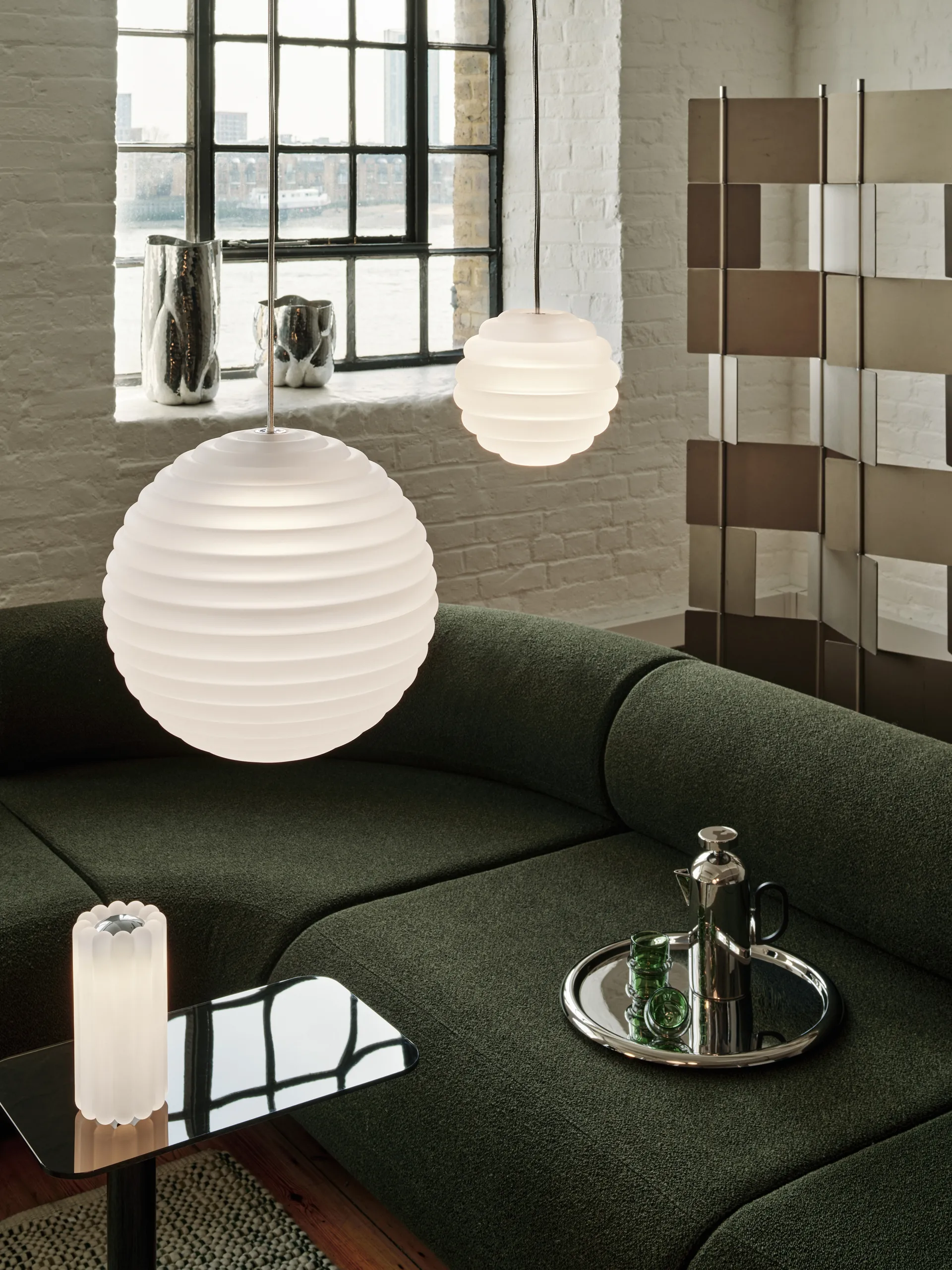 Lampa wisząca Press Sphere LEDØ30 cm, Frosted Tom Dixon