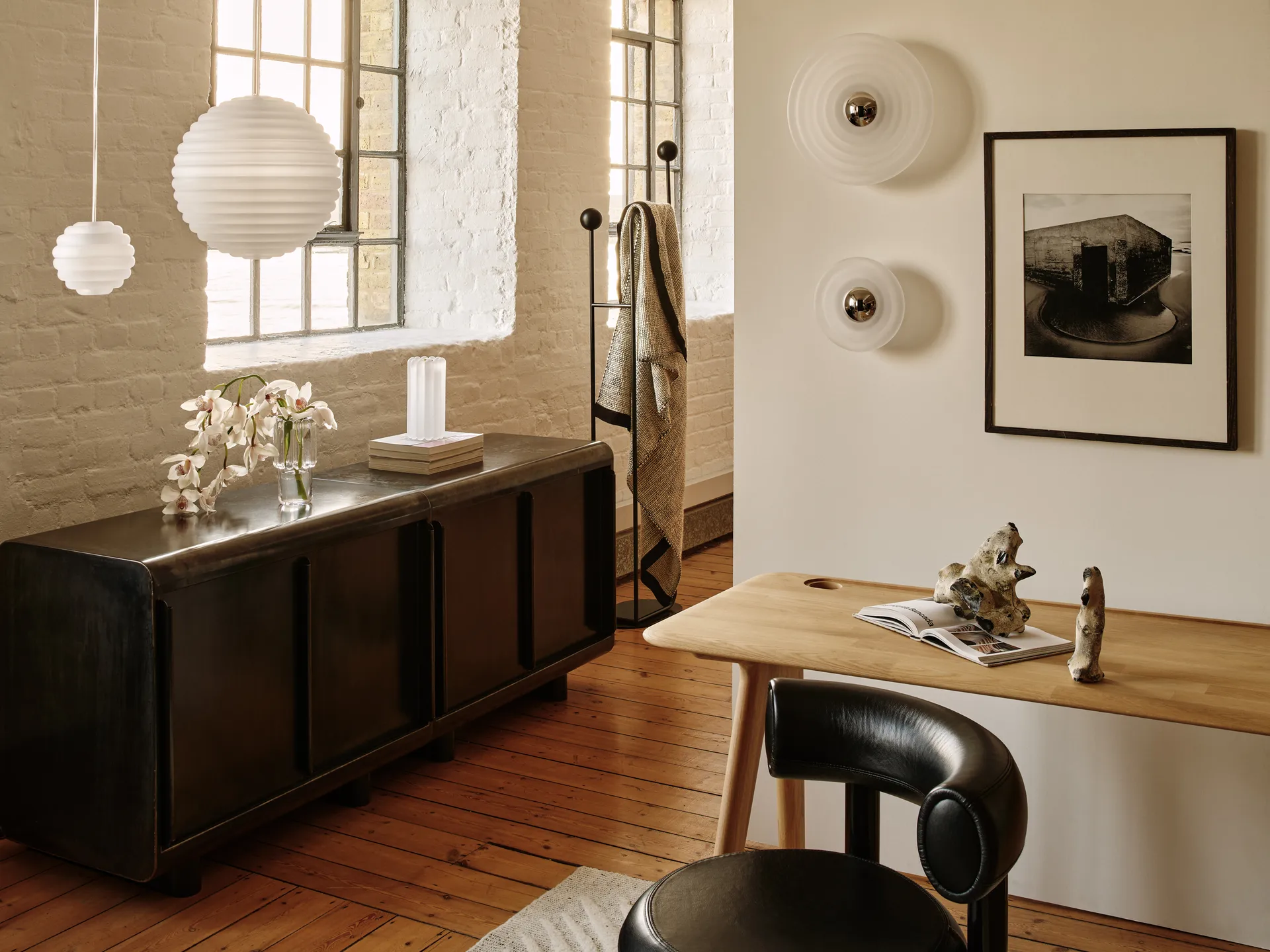 Lampa wisząca Press Sphere LEDØ30 cm, Frosted Tom Dixon