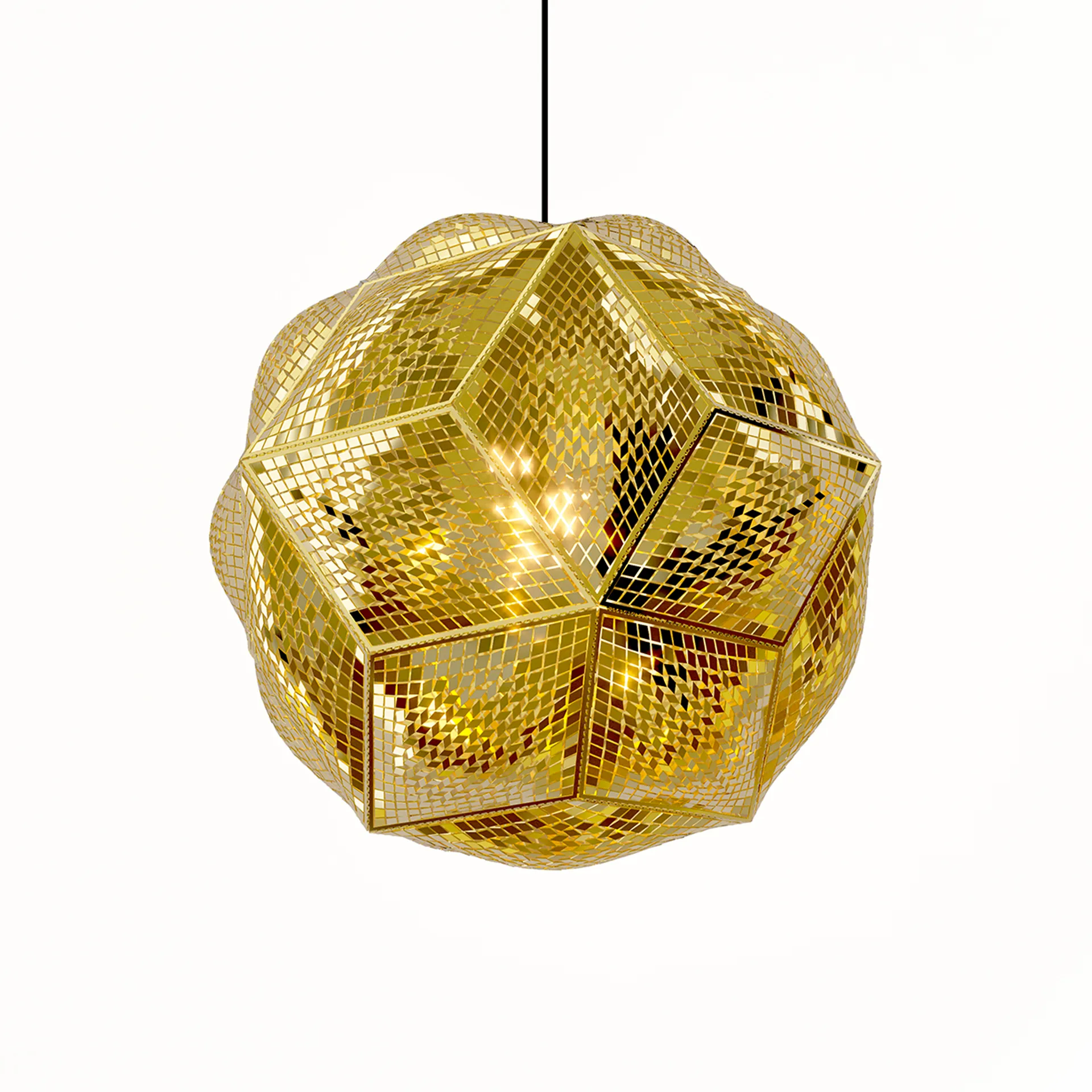 Lampa wisząca Puff Ø45 cm, Mosiądz Tom Dixon