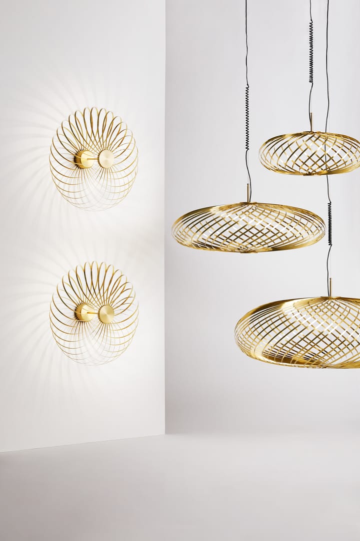 Lampa wisząca Spring LED mosiądz, Średni Tom Dixon