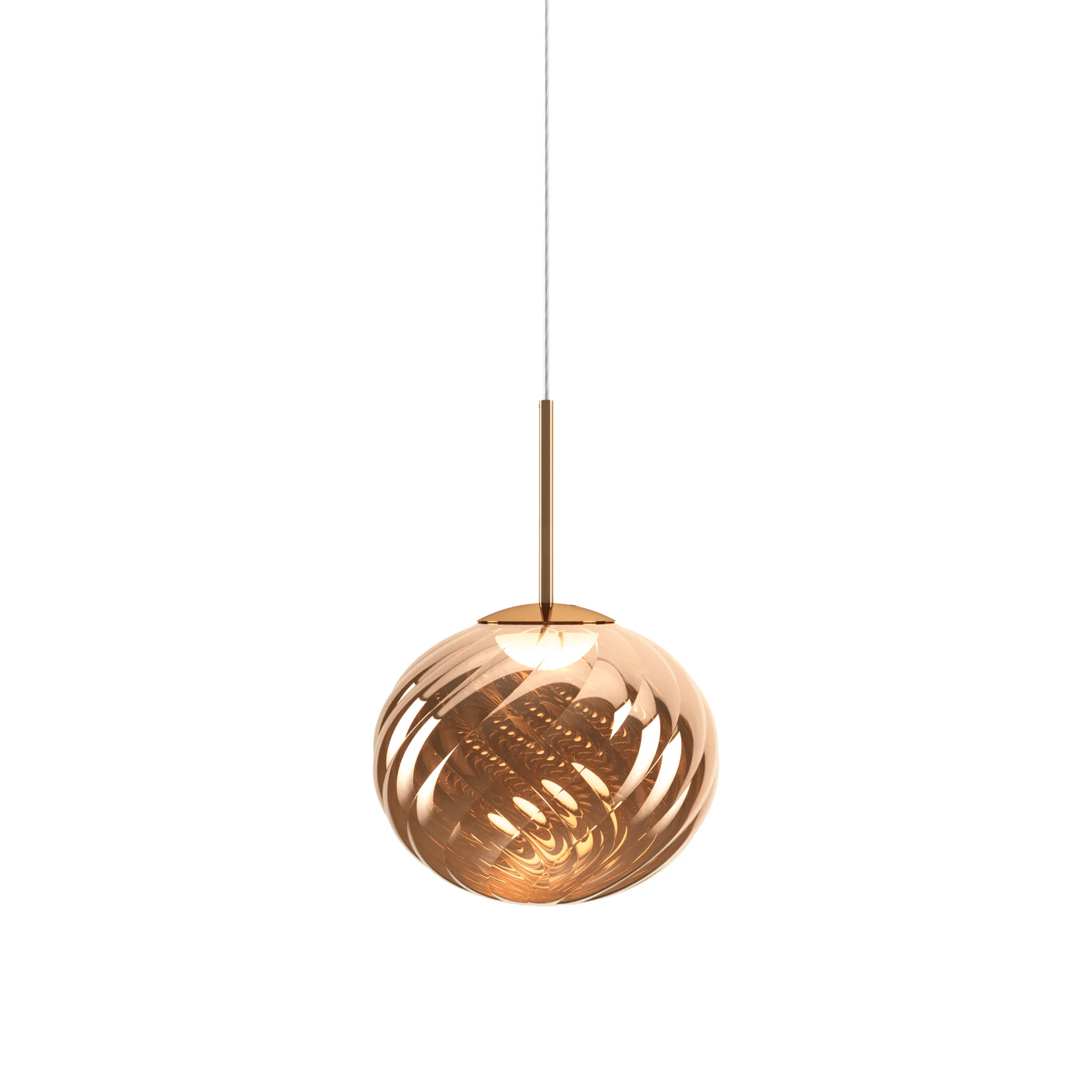 Lampa wisząca Whirl Ø30 cm, Copper Tom Dixon