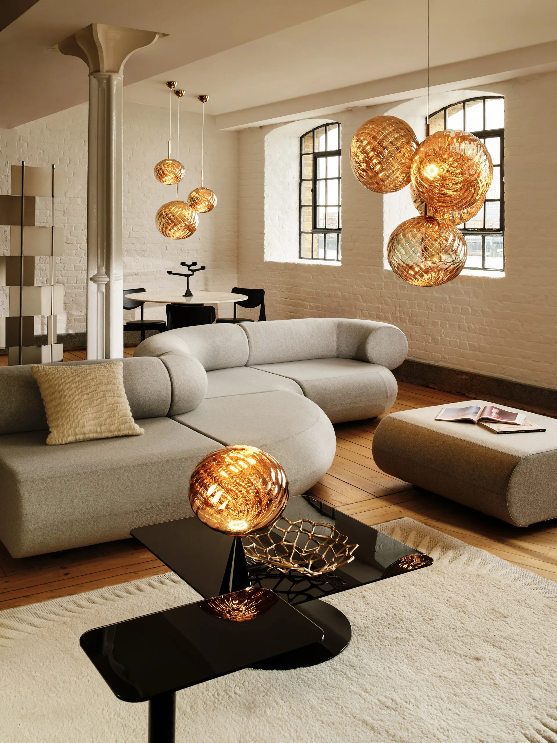 Lampa wisząca Whirl Ø45 cm, Gold Tom Dixon