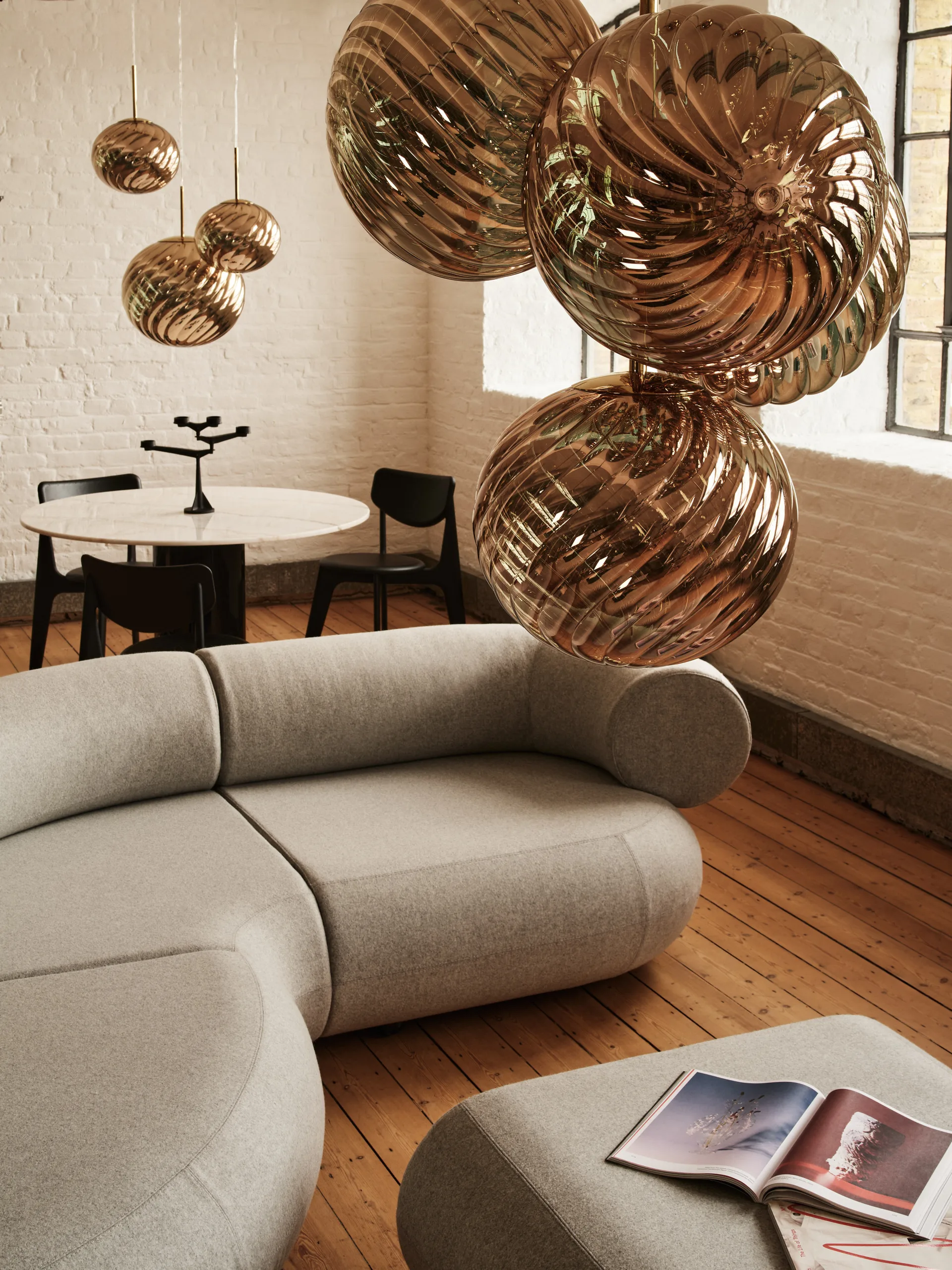 Lampa wisząca Whirl Ø45 cm, Gold Tom Dixon