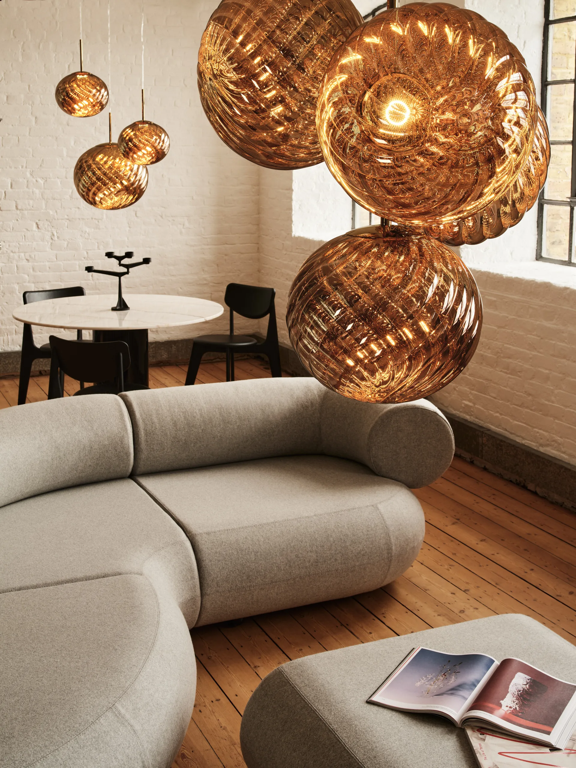 Lampa wisząca Whirl Ø45 cm, Gold Tom Dixon