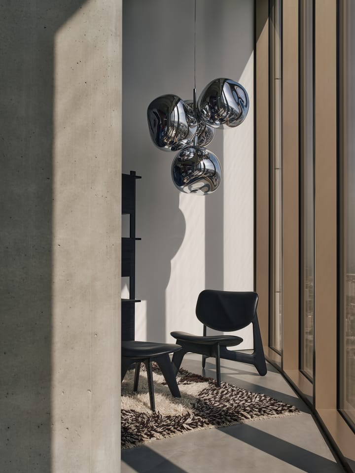 Mały żyrandol Melt Chandelier LED 103 cm, Dymny Tom Dixon