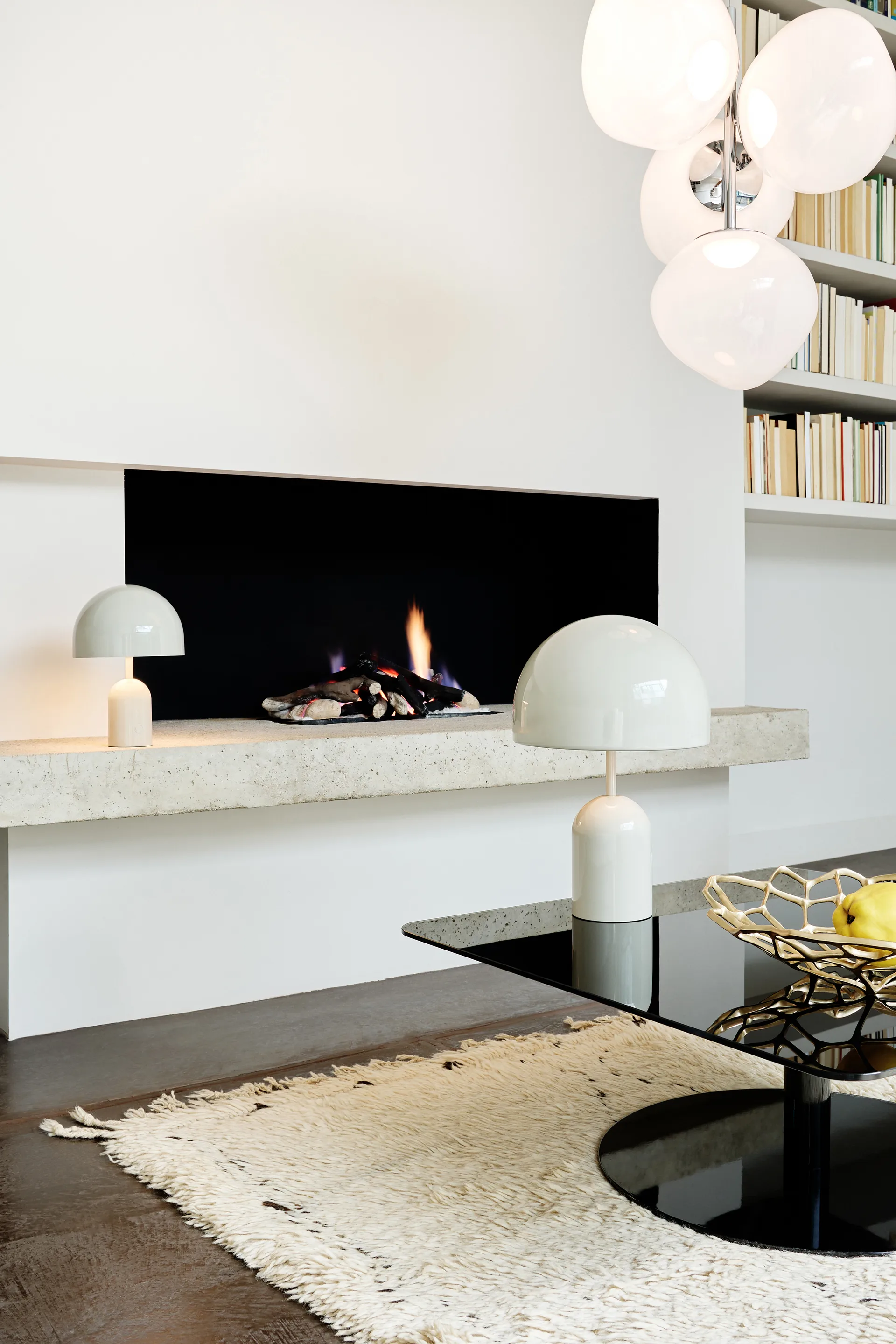 Mały żyrandol Melt Chandelier LED 103 cm, Opal-srebrny Tom Dixon