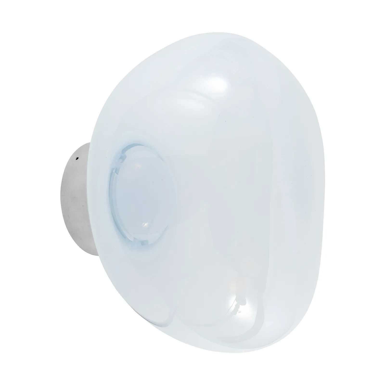 Mini lampa ścienna Melt Surface LED 30 cm, Opal-srebrny Tom Dixon