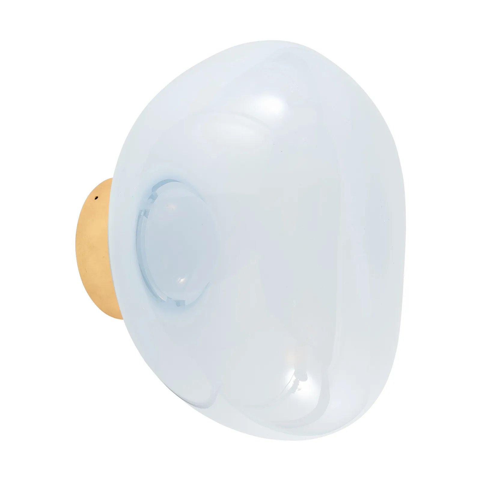 Mini lampa ścienna Melt Surface LED 30 cm, Opal-złoty Tom Dixon