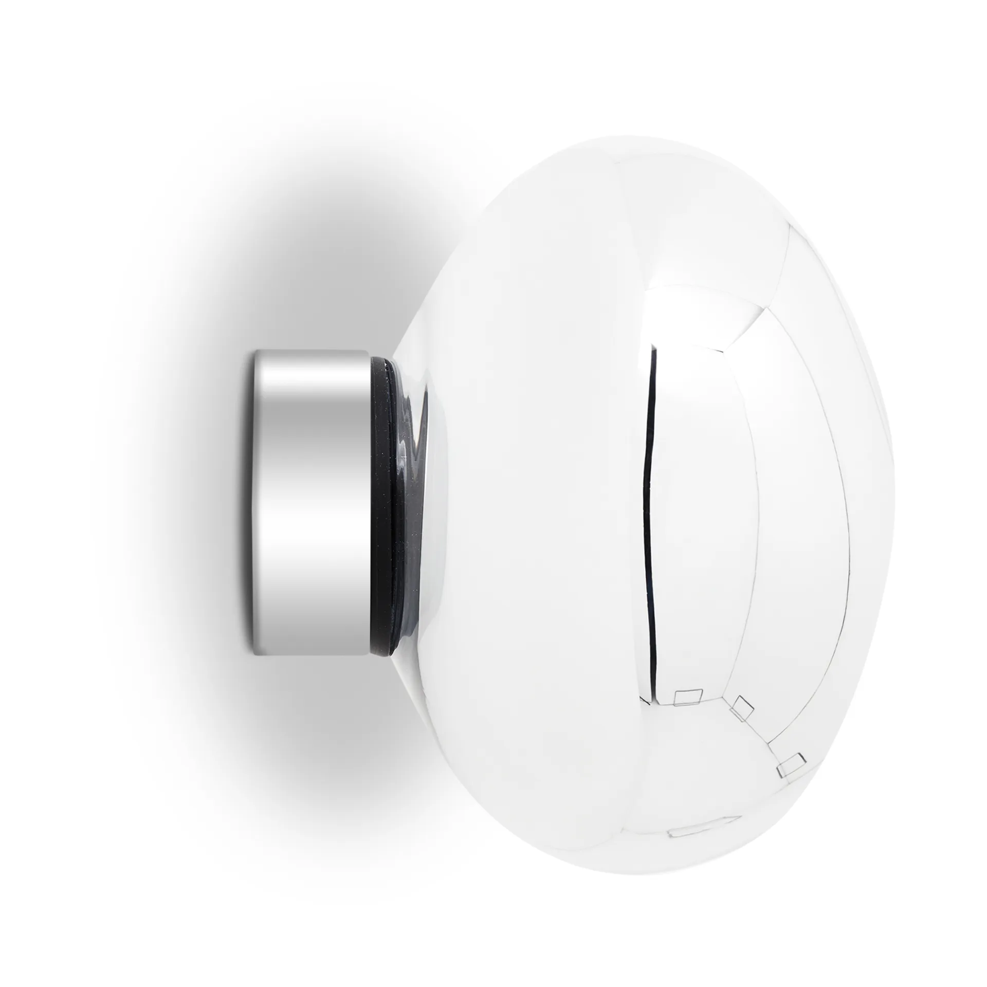 Mini lampa ścienna Melt Surface LED 30 cm, Srebrny Tom Dixon