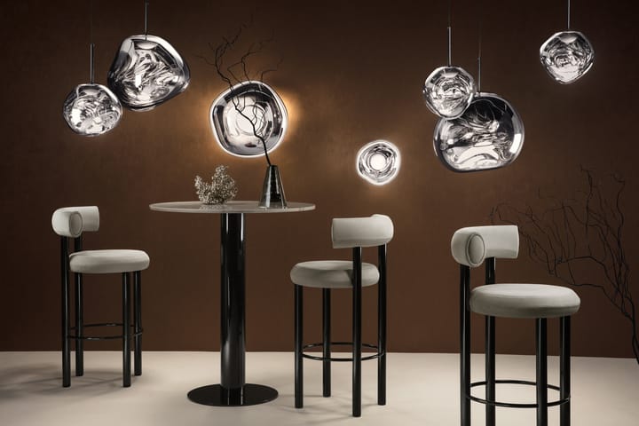 Mini lampa ścienna Melt Surface LED 30 cm, Srebrny Tom Dixon
