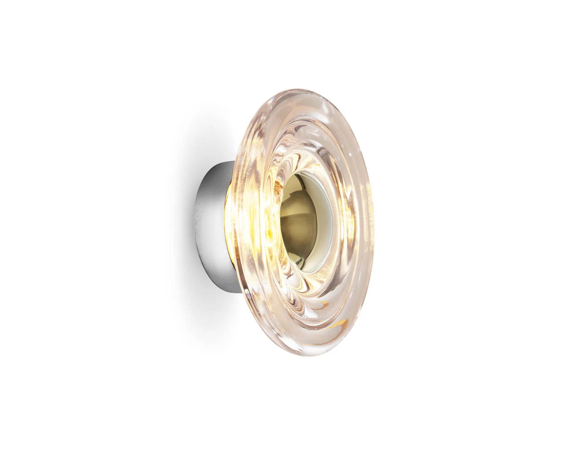 Mini lampa ścienna Press Surface LED 21,5 cm, Przezroczysty Tom Dixon