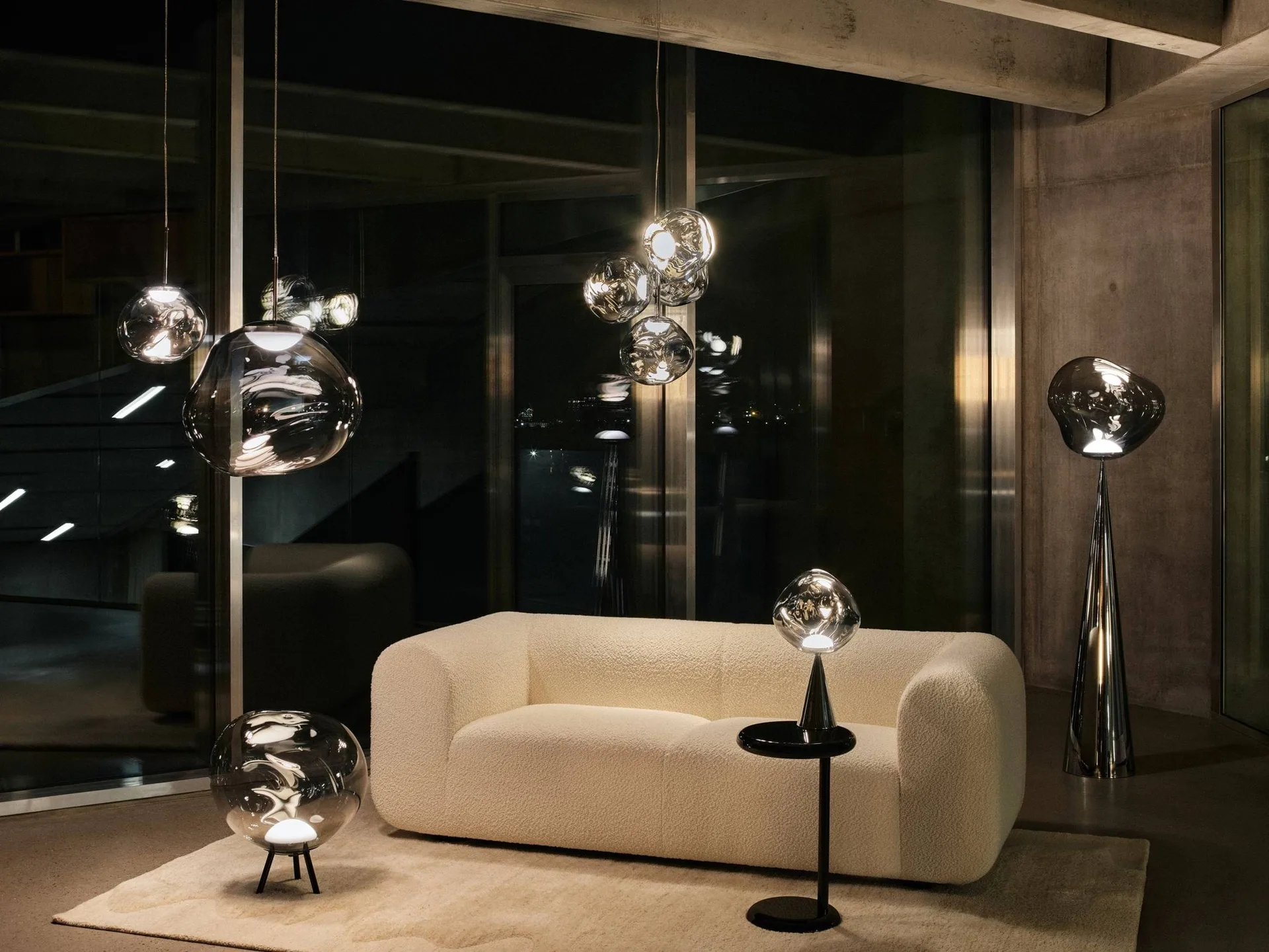 Mini Lampa wisząca Melt LED, Nikiel Tom Dixon