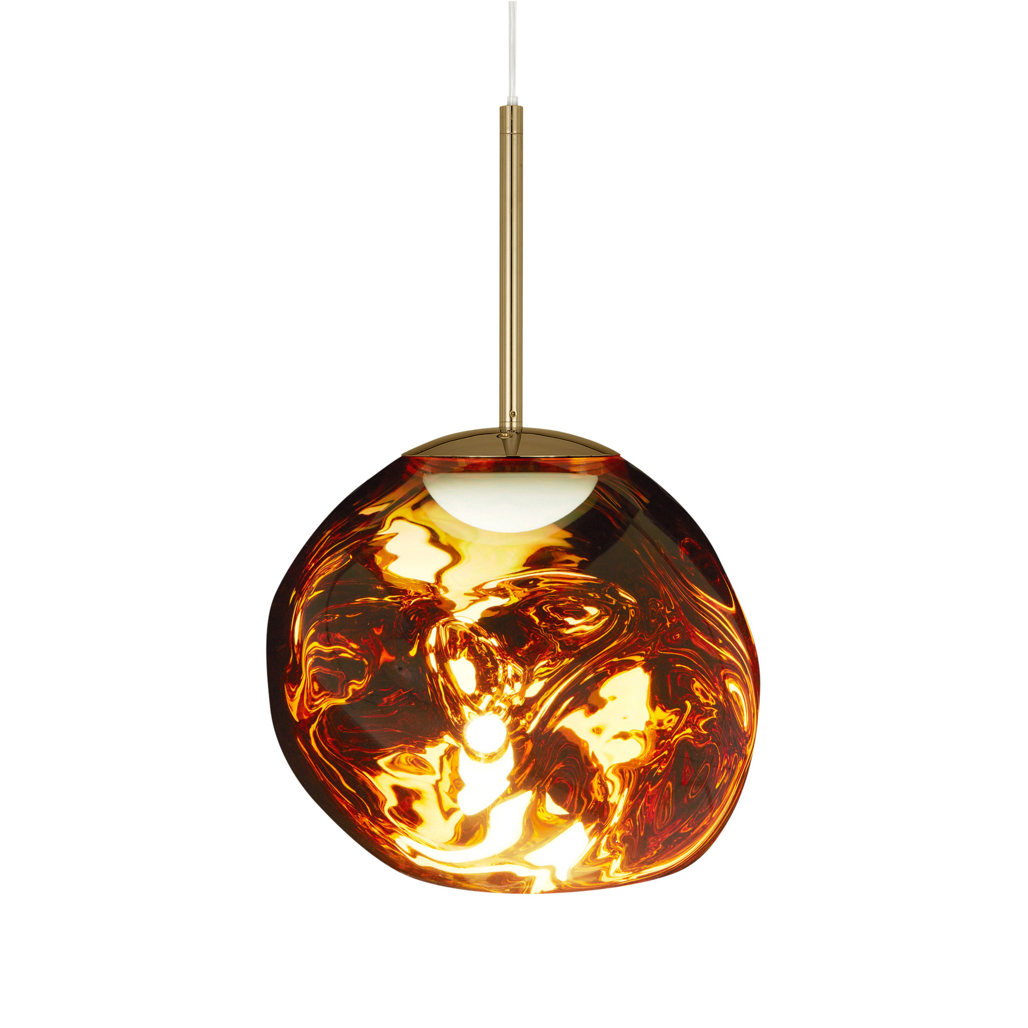 【 Tom Dixon 】1990 Lampa wisząca Tom Dixon Melt Large Round, Ø 95 cm, chrom
