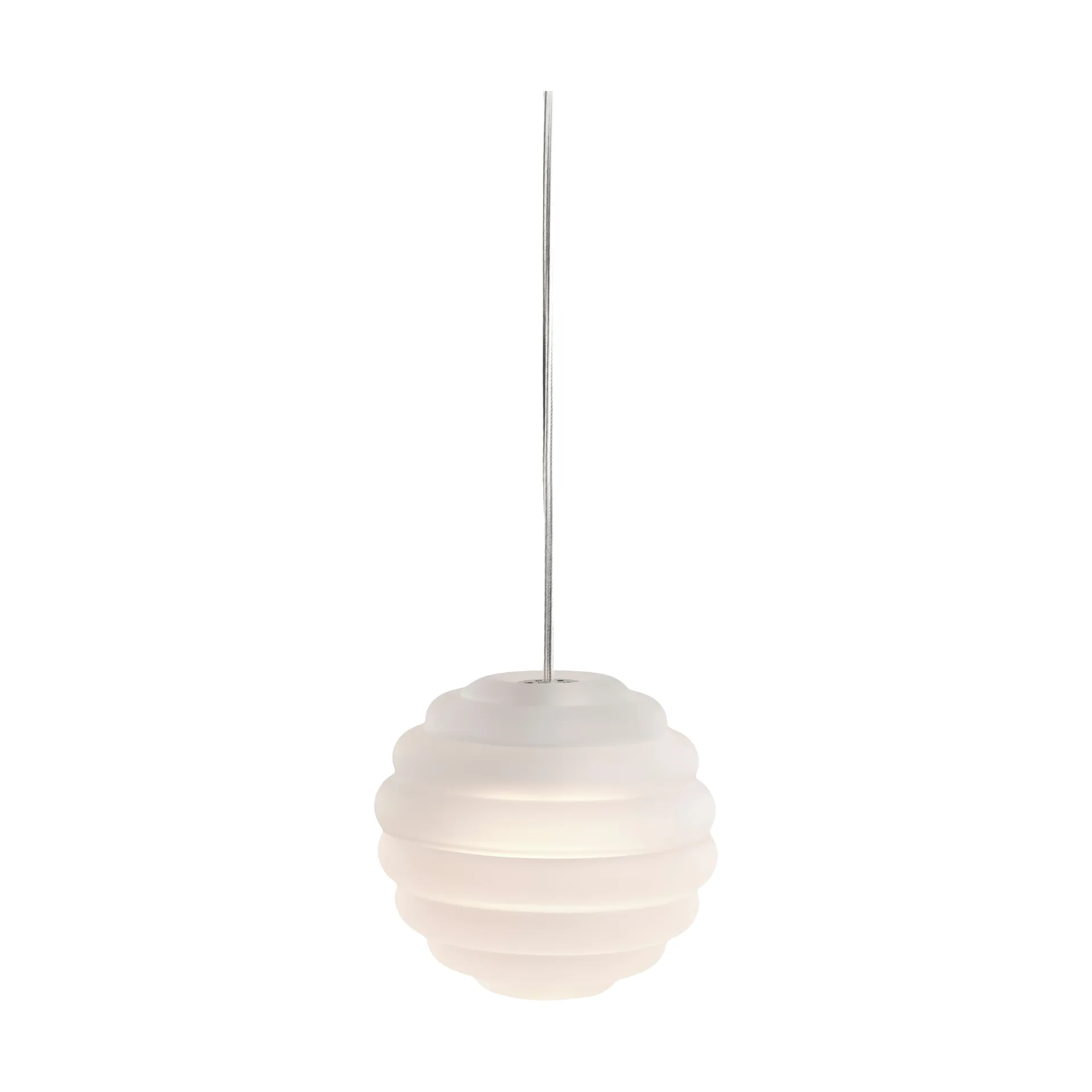 Mini lampa wisząca Press Sphere LED Ø14,5 cm, Frosted Tom Dixon