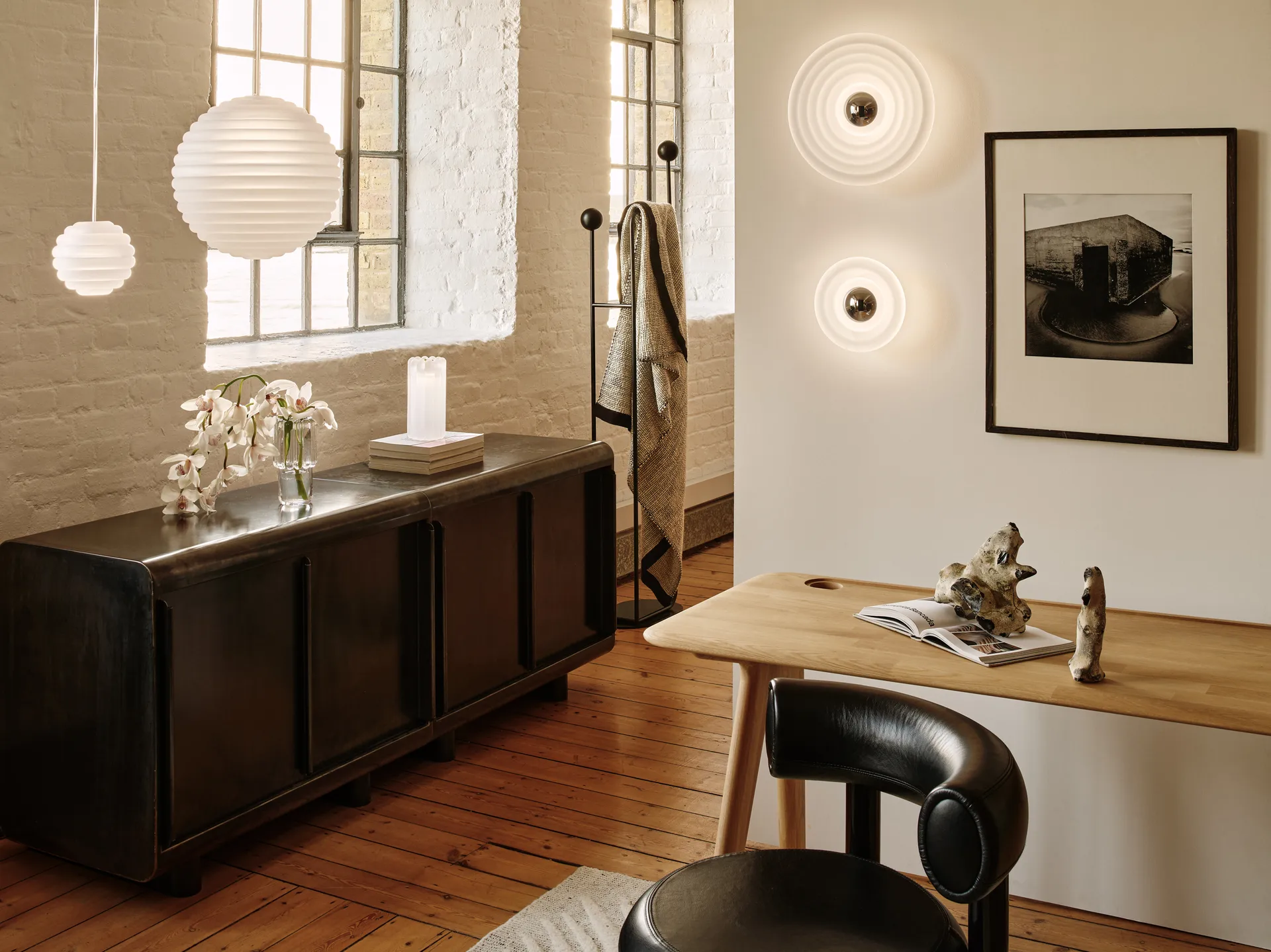 Mini lampa wisząca Press Sphere LED Ø14,5 cm, Frosted Tom Dixon