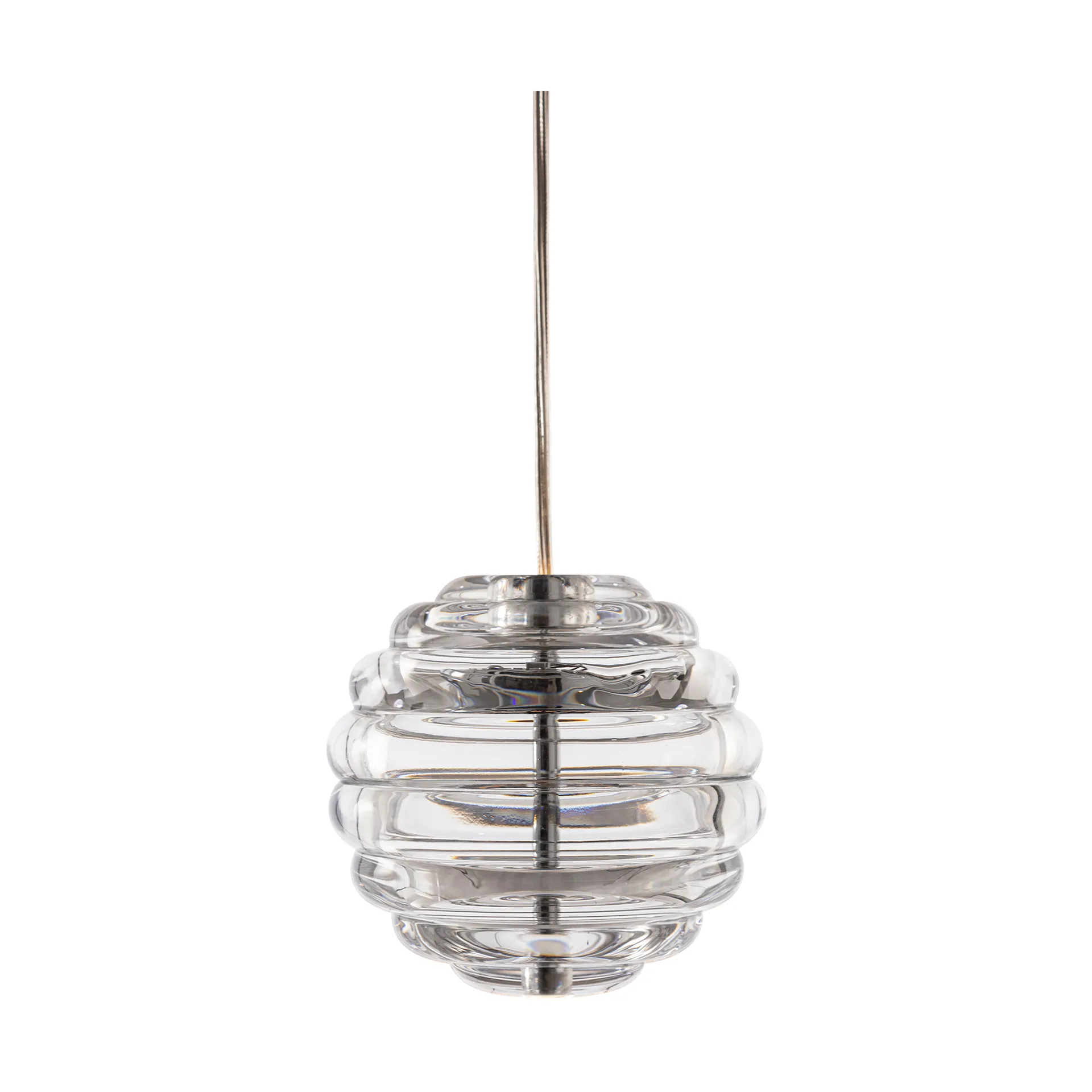Mini lampa wisząca Press Sphere LED Ø14,5 cm, Przezroczysty Tom Dixon
