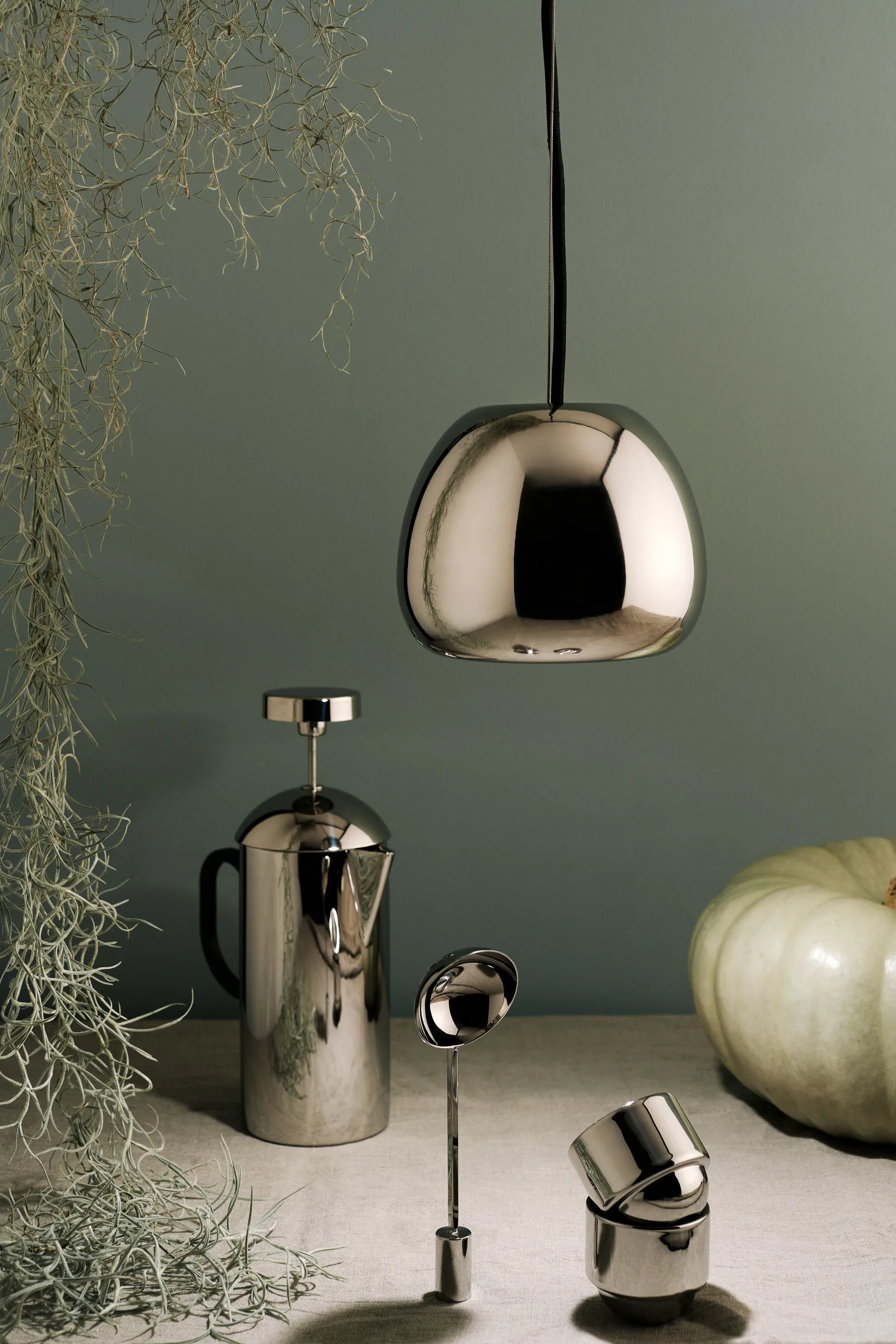 Mini lampa wisząca Void LED Ø15,5 cm, Stal nierdzewna Tom Dixon