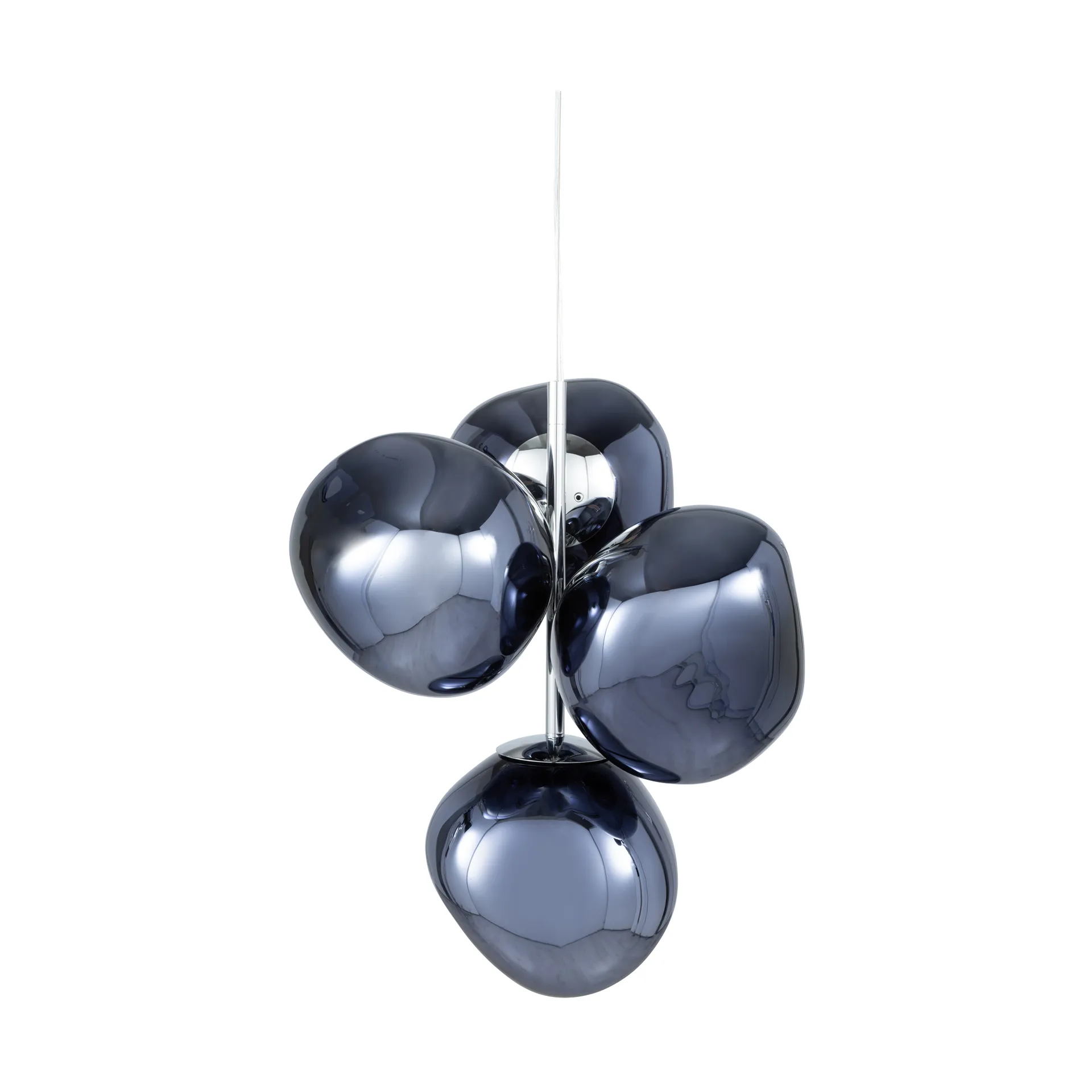 Mini żyrandol Melt Chandelier LED 63,4 cm, Dymny Tom Dixon