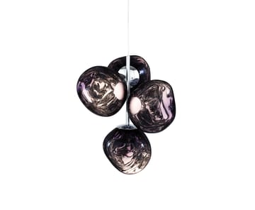 Mini żyrandol Melt Chandelier LED 63,4 cm - Dymny - Tom Dixon