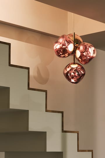 Mini żyrandol Melt Chandelier LED 63,4 cm - Miedziany - Tom Dixon