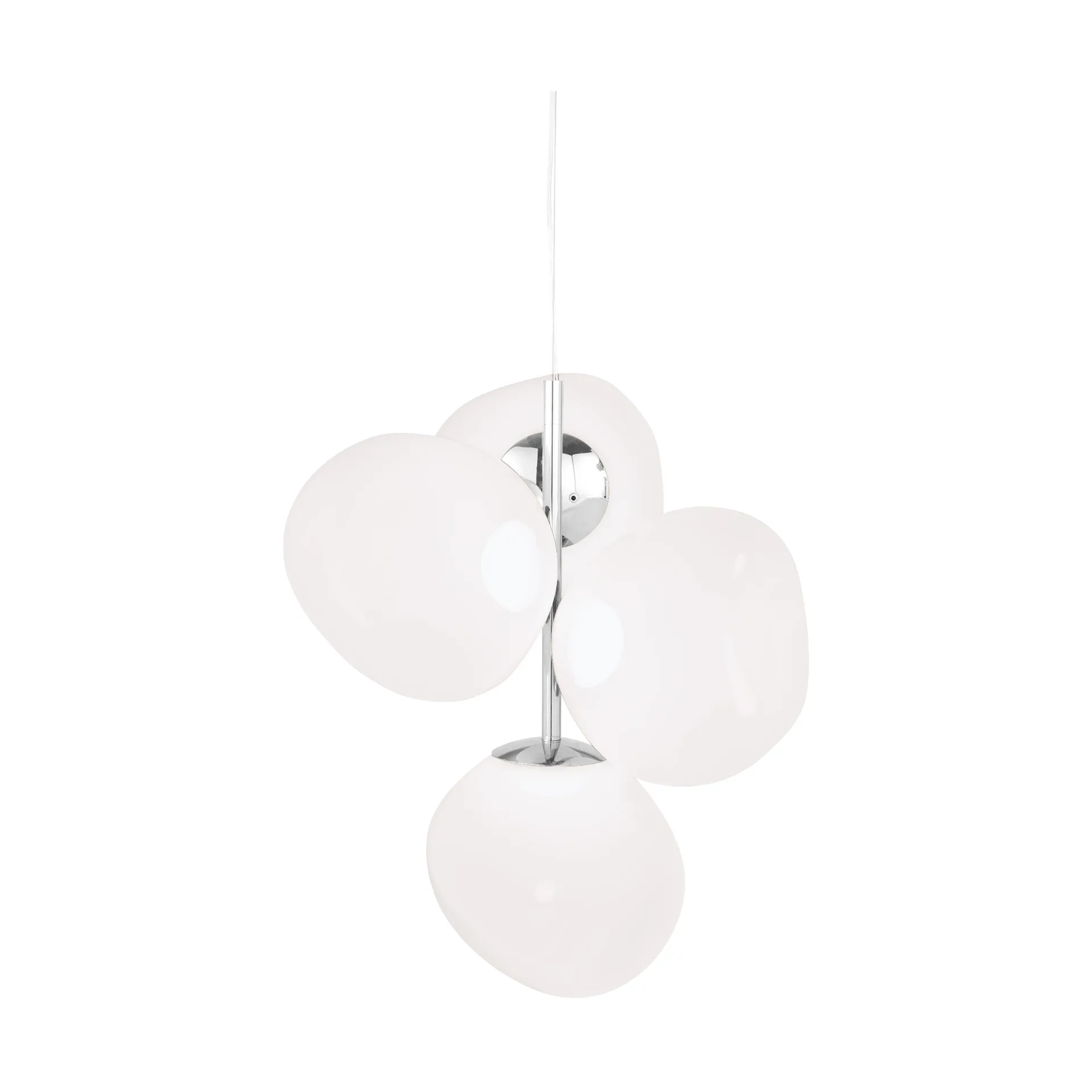 Mini żyrandol Melt Chandelier LED 63,4 cm, Opal-srebrny Tom Dixon