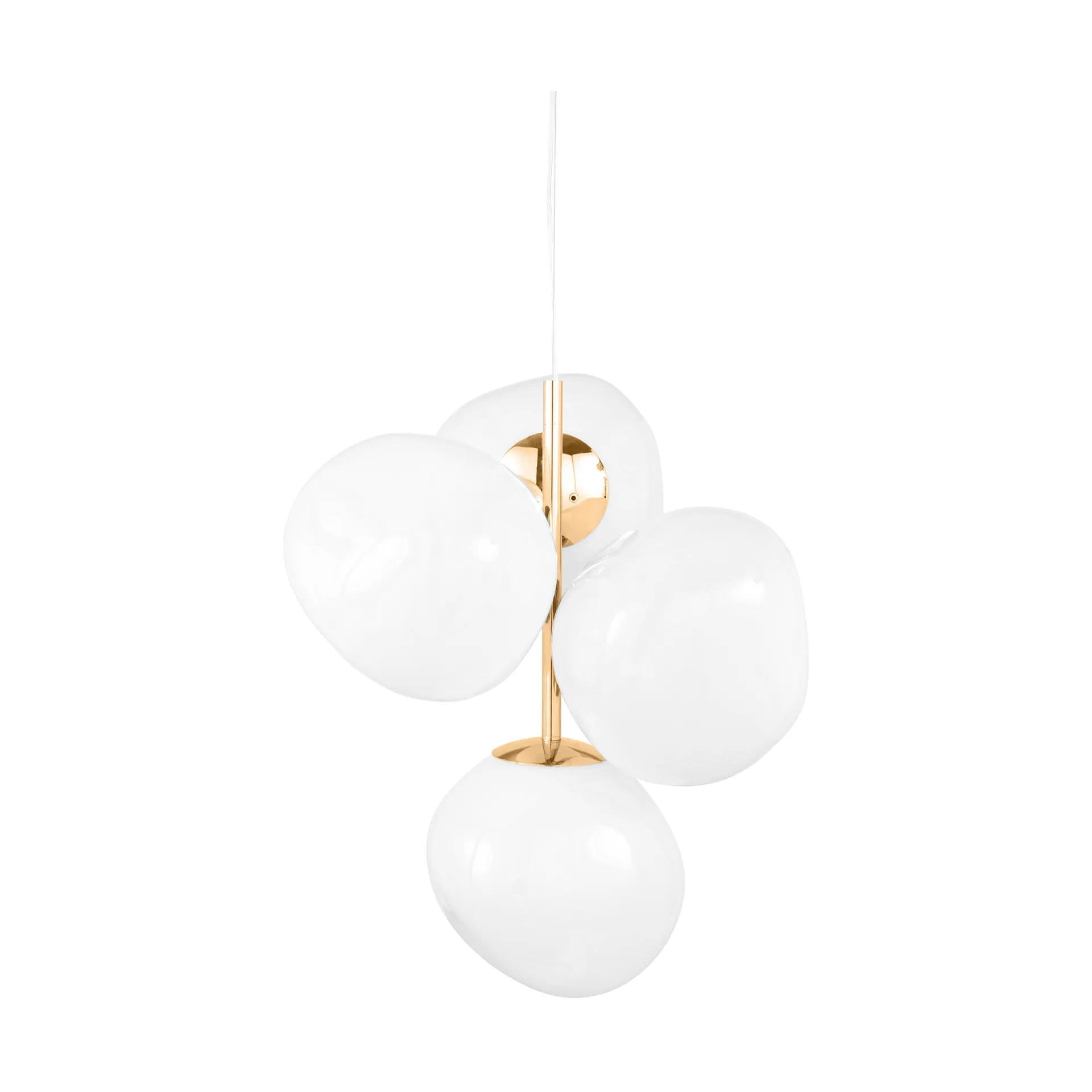 Mini żyrandol Melt Chandelier LED 63,4 cm, Opal-złoty Tom Dixon