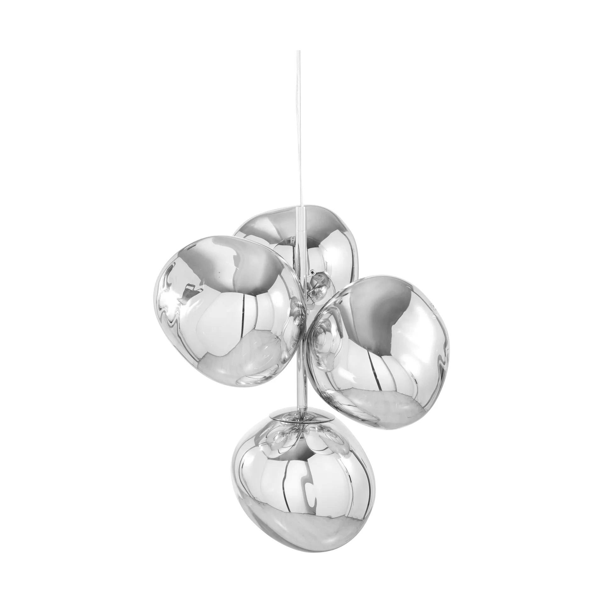 Mini żyrandol Melt Chandelier LED 63,4 cm, Srebrny Tom Dixon