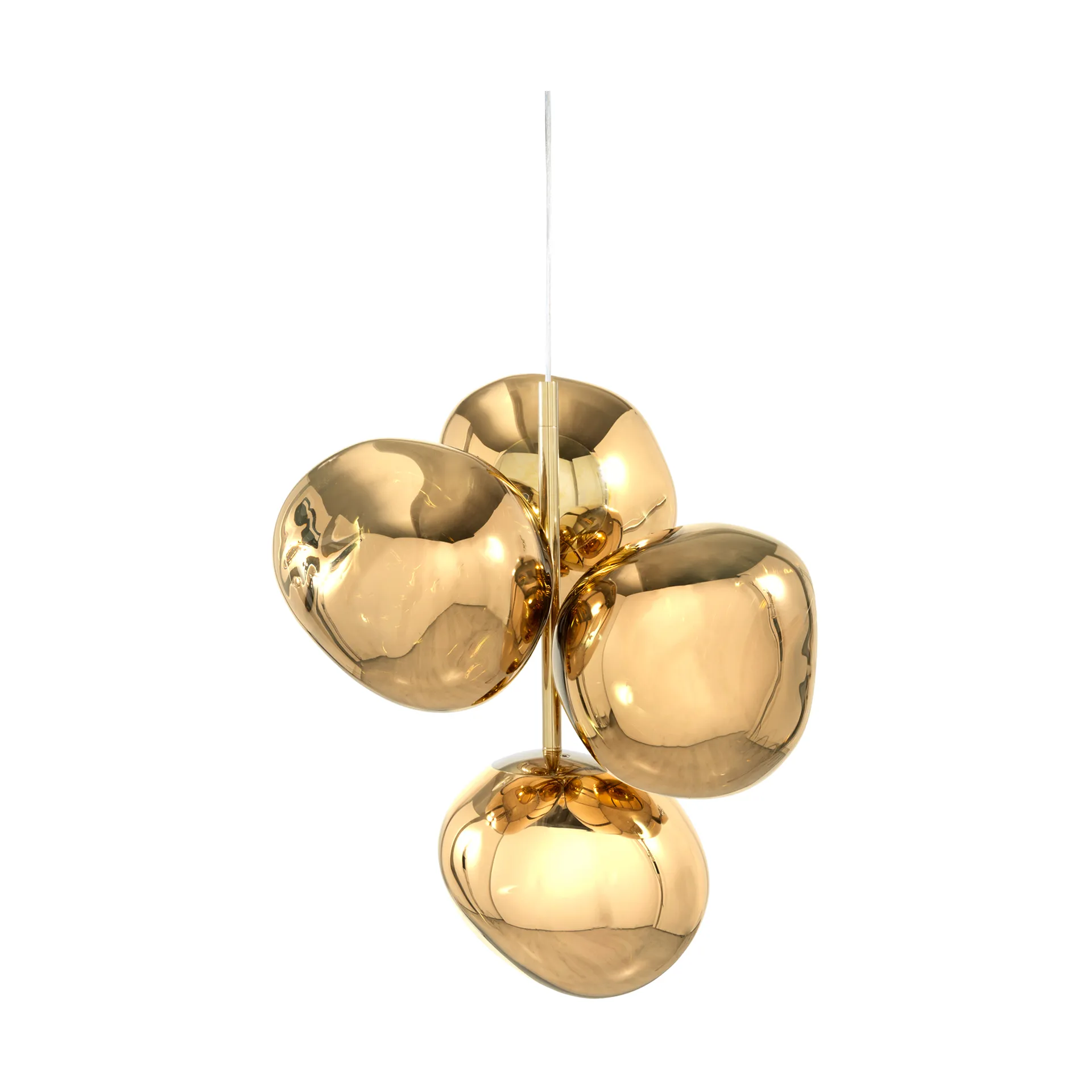 Mini żyrandol Melt Chandelier LED 63,4 cm, Złoty Tom Dixon