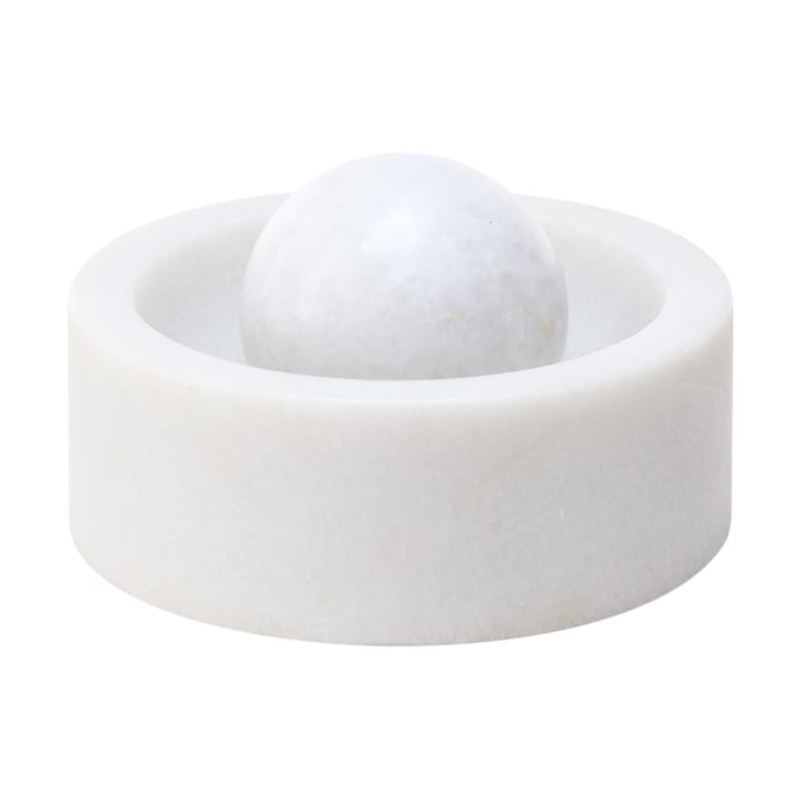 Młynek do przypraw Stone Ø12 cm - Biały marmur - Tom Dixon