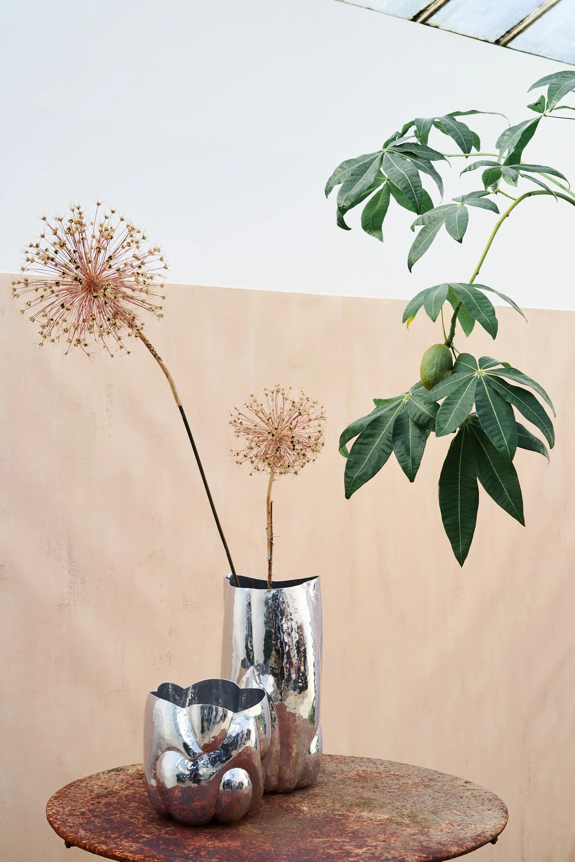 Niski wazon Cloud, Srebrny Tom Dixon