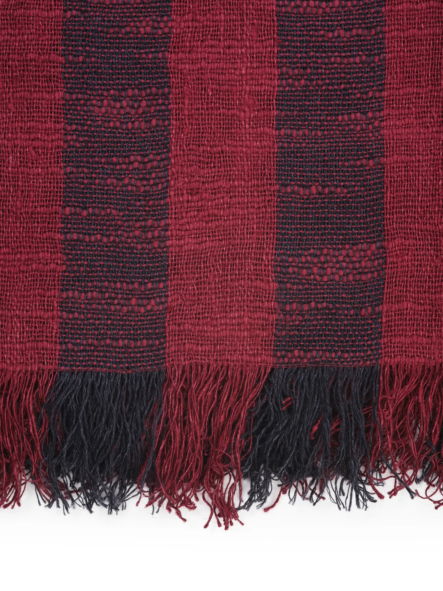 Pled Band 160x200 cm, Burgundy & Black Tom Dixon