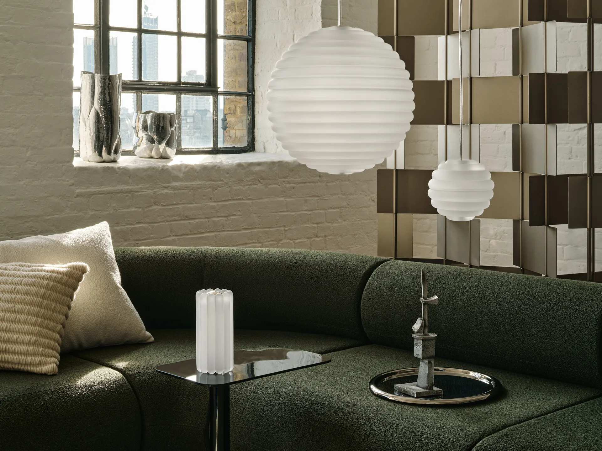 Poduszka Ridge 45x45 cm, Natural Tom Dixon