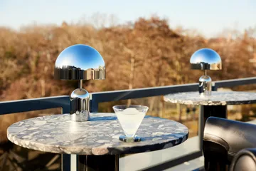 Przenośna lampa stołowa Bell Portable LED 28 cm - Srebrny - Tom Dixon