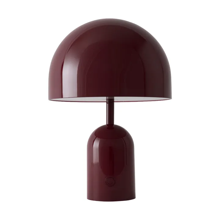 Przenośna lampa stołowa LED Bell 28 cm v.2 - Burgundy - Tom Dixon