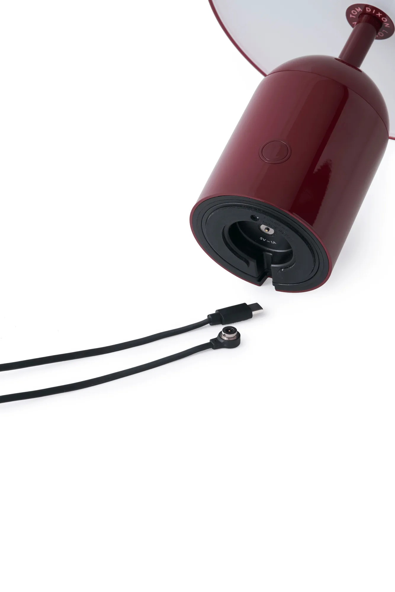 Przenośna lampa stołowa LED Bell 28 cm v.2, Burgundy Tom Dixon