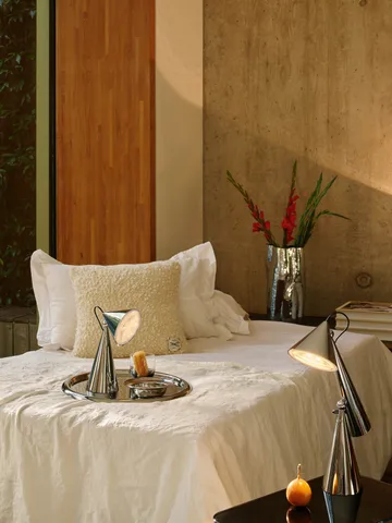 Przenośna lampa stołowa Pose Portable LED - Srebrny - Tom Dixon