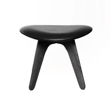 Pufa Slab 45x55 cm - Czarny jesion-czarna skóra - Tom Dixon