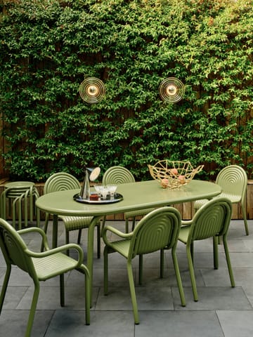 Stół do jadalni Groove 86x185 cm - Mech - Tom Dixon