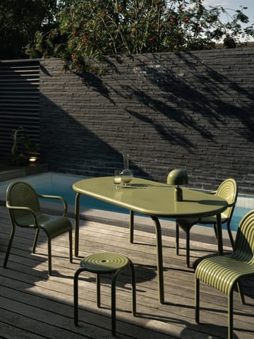 Stół do jadalni Groove 86x185 cm - Mech - Tom Dixon