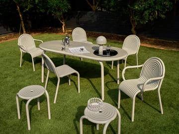 Stół do jadalni Groove 86x185 cm - Putty - Tom Dixon