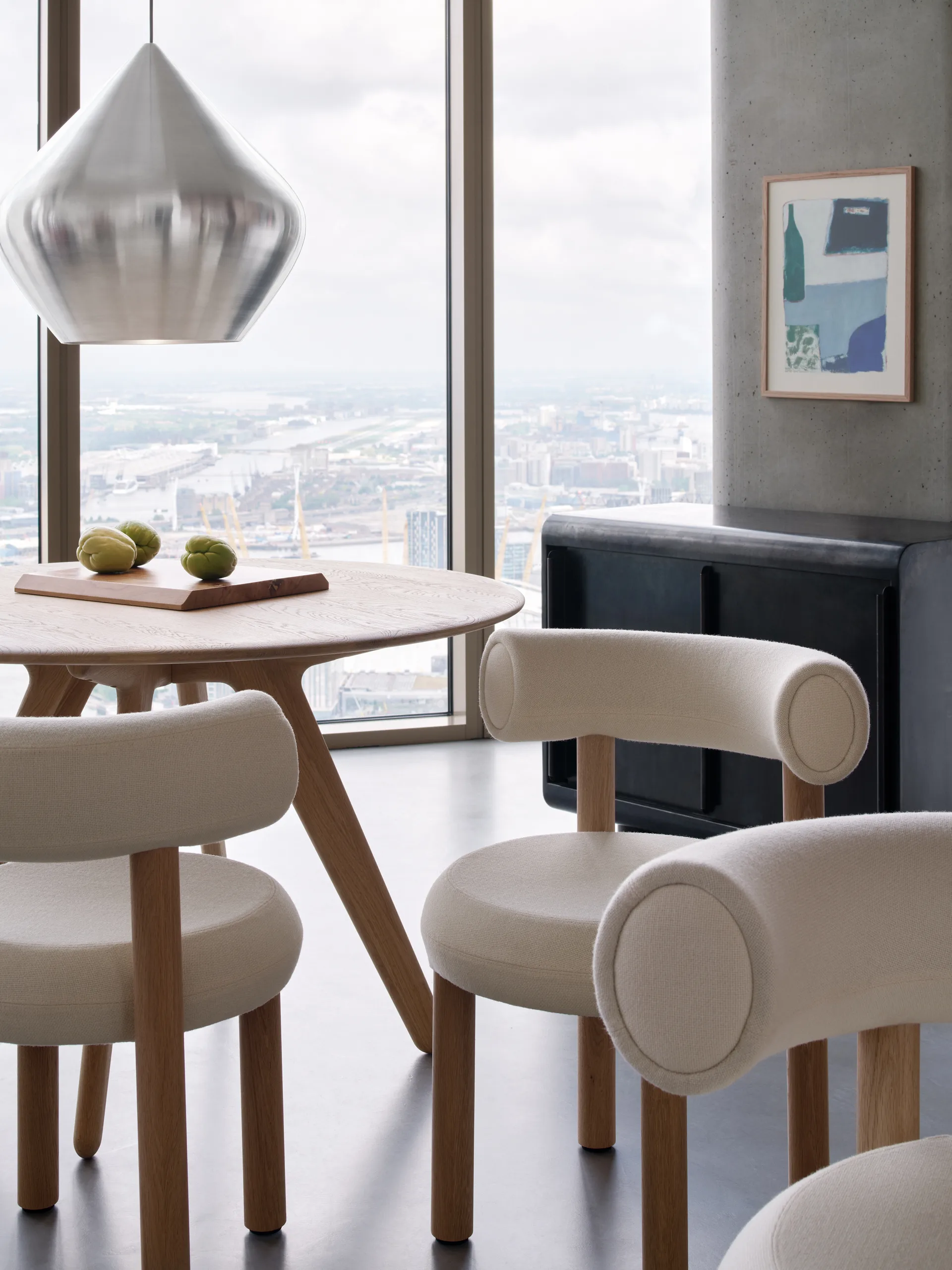 Stół okrągły Slab large Ø120 cm, Natural Tom Dixon