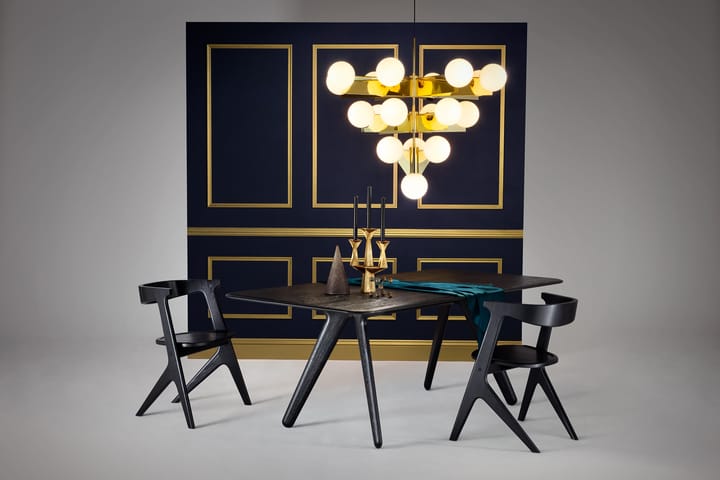 Stół Slab 96x200 cm, Czarny dąb Tom Dixon