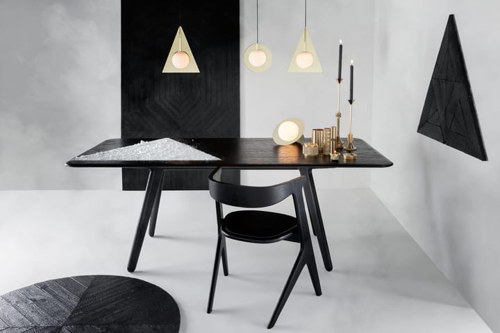 Stół Slab 96x200 cm, Czarny dąb Tom Dixon