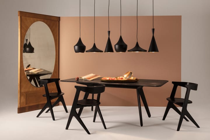 Stół Slab 96x200 cm, Czarny dąb Tom Dixon